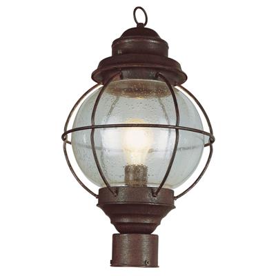 Trans Globe Lighting 69902 RBZ 1 Light Post Lantern in Rustic Bronze